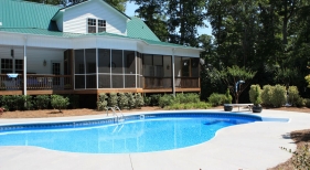 Freeform Pool with Diving Board